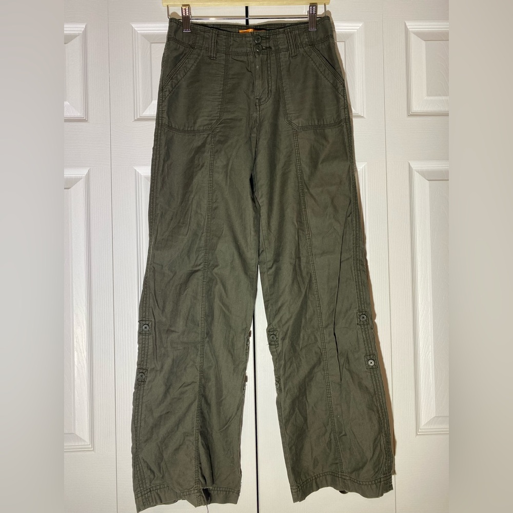 Joe Fresh Women's Olive Cargo Pants